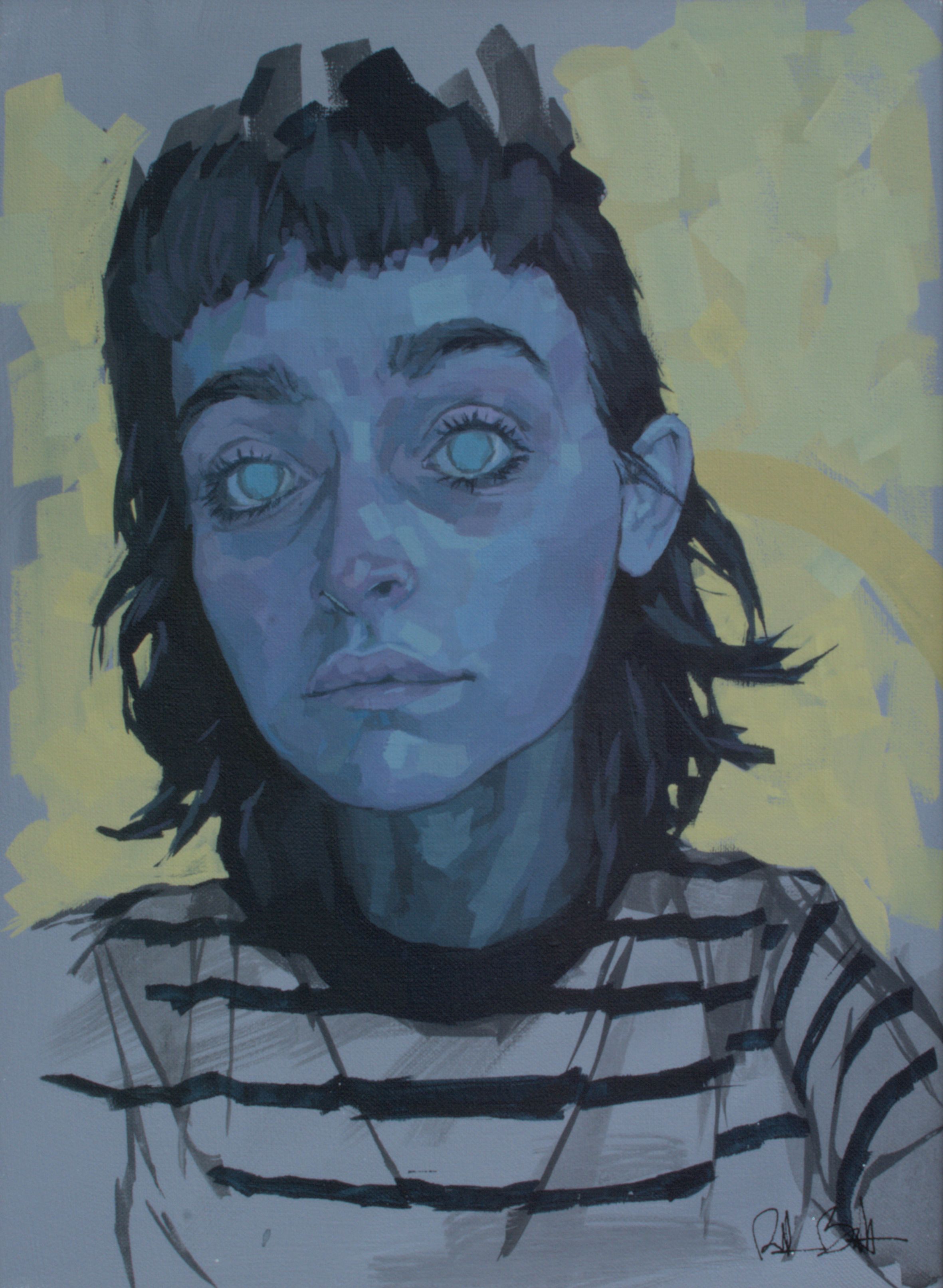 blue girl
